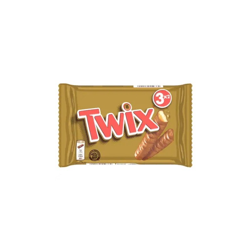 TWIX Barre chocolatée x3 - 150g