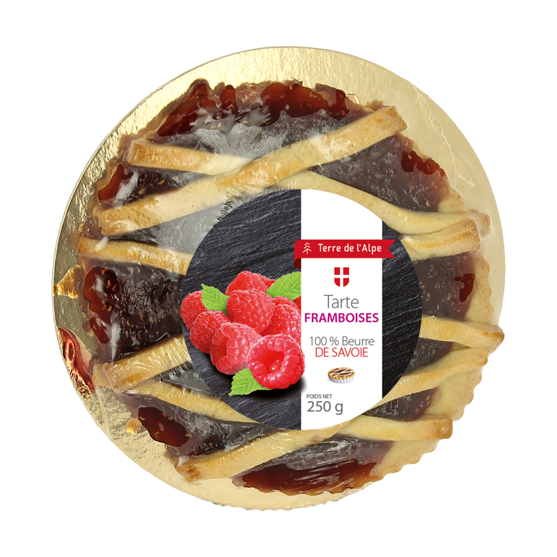 Tarte aux Framboises La pièce de 250g TERRE DE L'ALPE Tarte aux Framboises La pièce de 250g TERRE DE L'ALPE