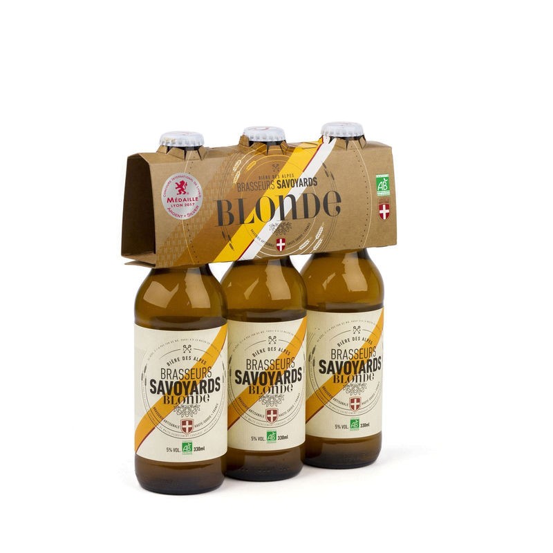 Brasseurs Savoyards Bière Blonde 5° Bio 3x33cl Brasseurs Savoyards Bière Blonde 5° Bio 3x33cl