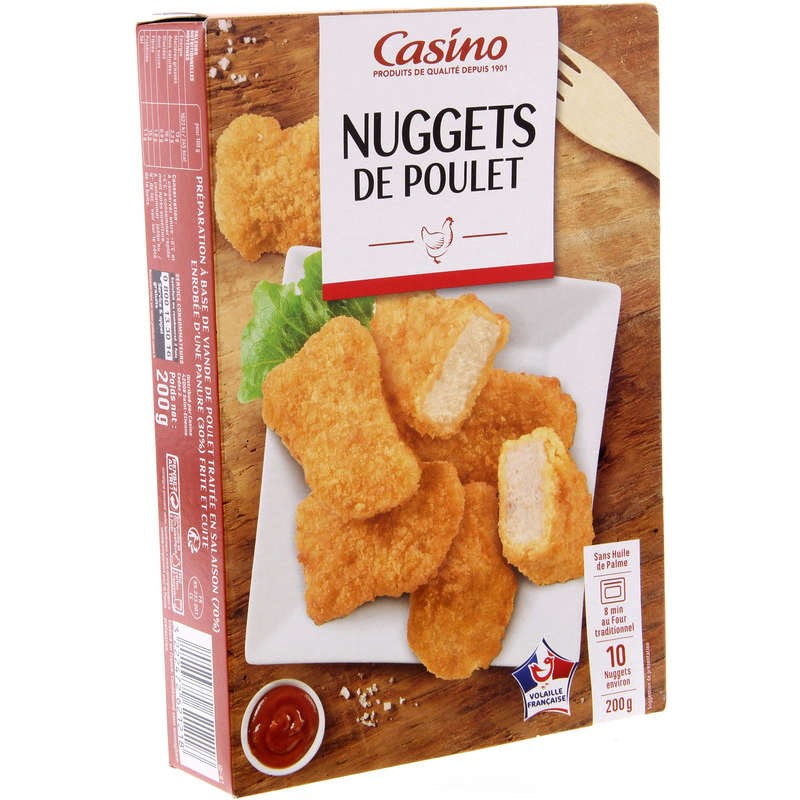 CASINO Nuggets de poulet 200g CASINO Nuggets de poulet 200g