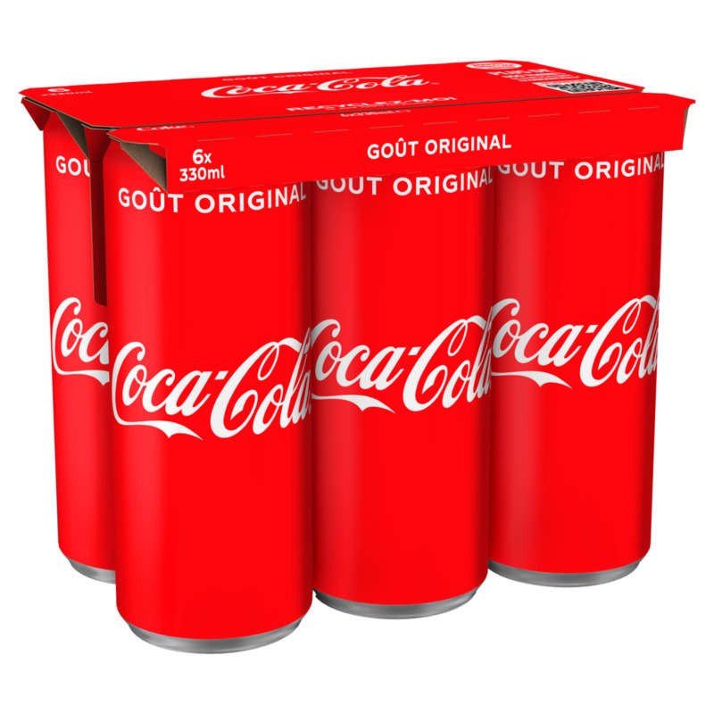 COCA COLA Soda original boites 6x33cl COCA COLA Soda original boites 6x33cl