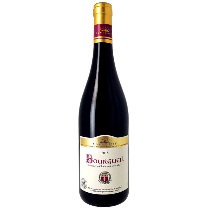 CLUB DES SOMMELIERS Bourgueil rouge 75cl CLUB DES SOMMELIERS Bourgueil rouge 75cl