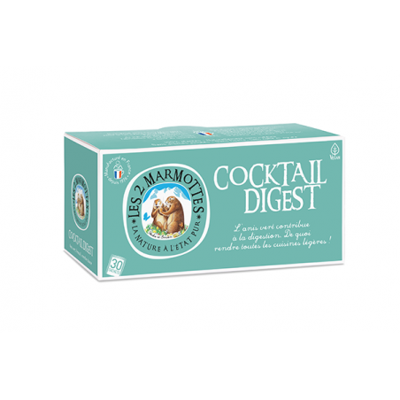 LES 2 MARMOTES Infusion cocktail digest 30 sachets 55g